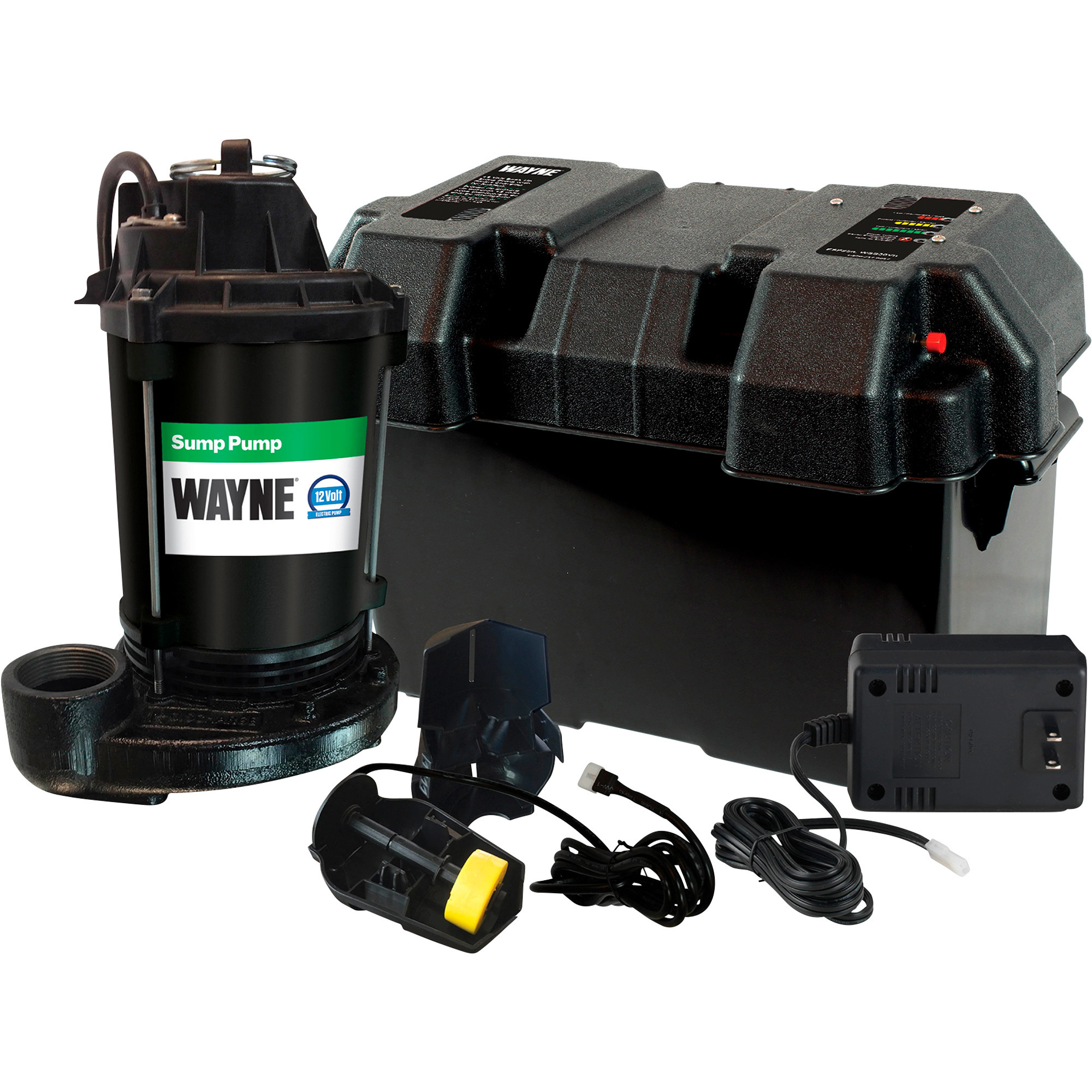 Wayne 12 Volt Backup Sump Pump, 2700 GPH, Model# ESP25N